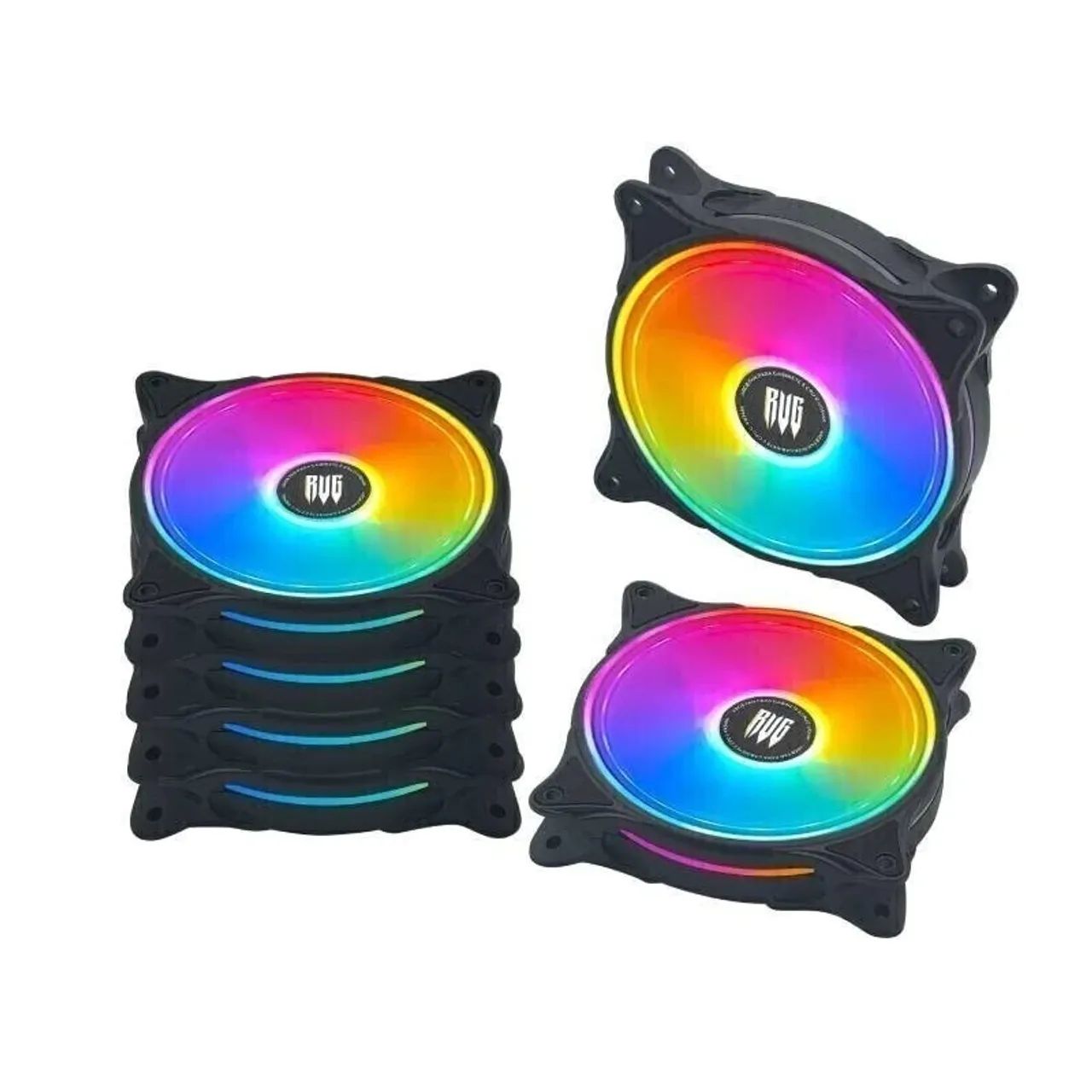 Kit Cooler para Gabinete 12cm Leds ARGB com Placa Controladora Remoto G-VR346k Revenger   - Foto 4