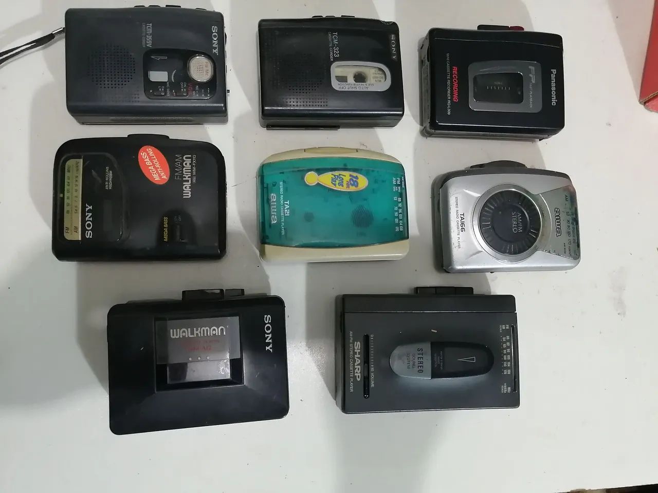 Lote 8 Walkman antigos  no estado 