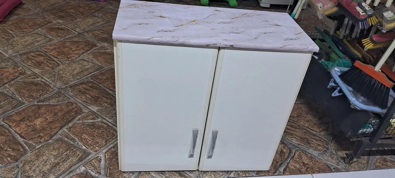 Armário de Cozinha Branco 2 Portas