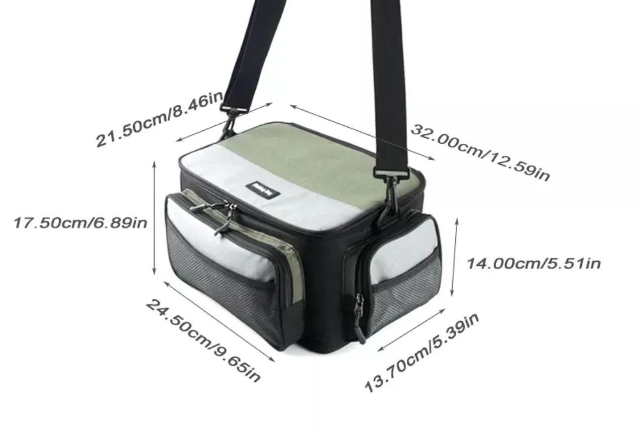 Bolsa de Pesca - Impermeável e com vários compartimentos - Foto 2