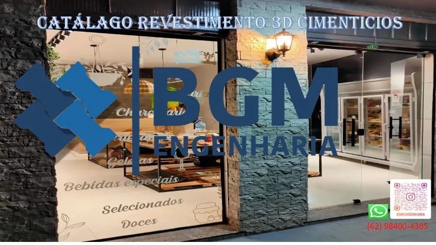 Revestimento 3d cimentício diversos 