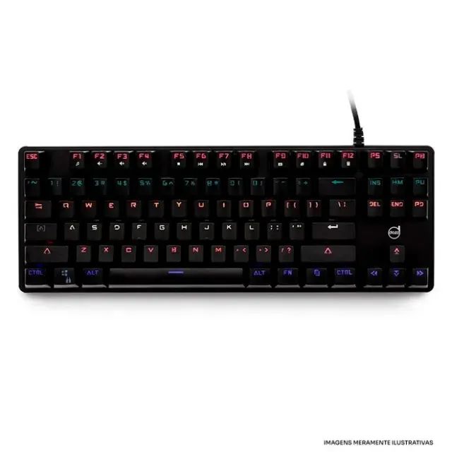 Teclado Mecânico Dazz Eclipse RGB Switch Gateron Blue !