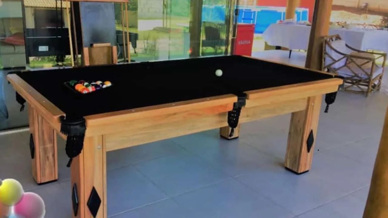 Mesa snooker 6 pés luxo residencial semi oficial  - Foto 5