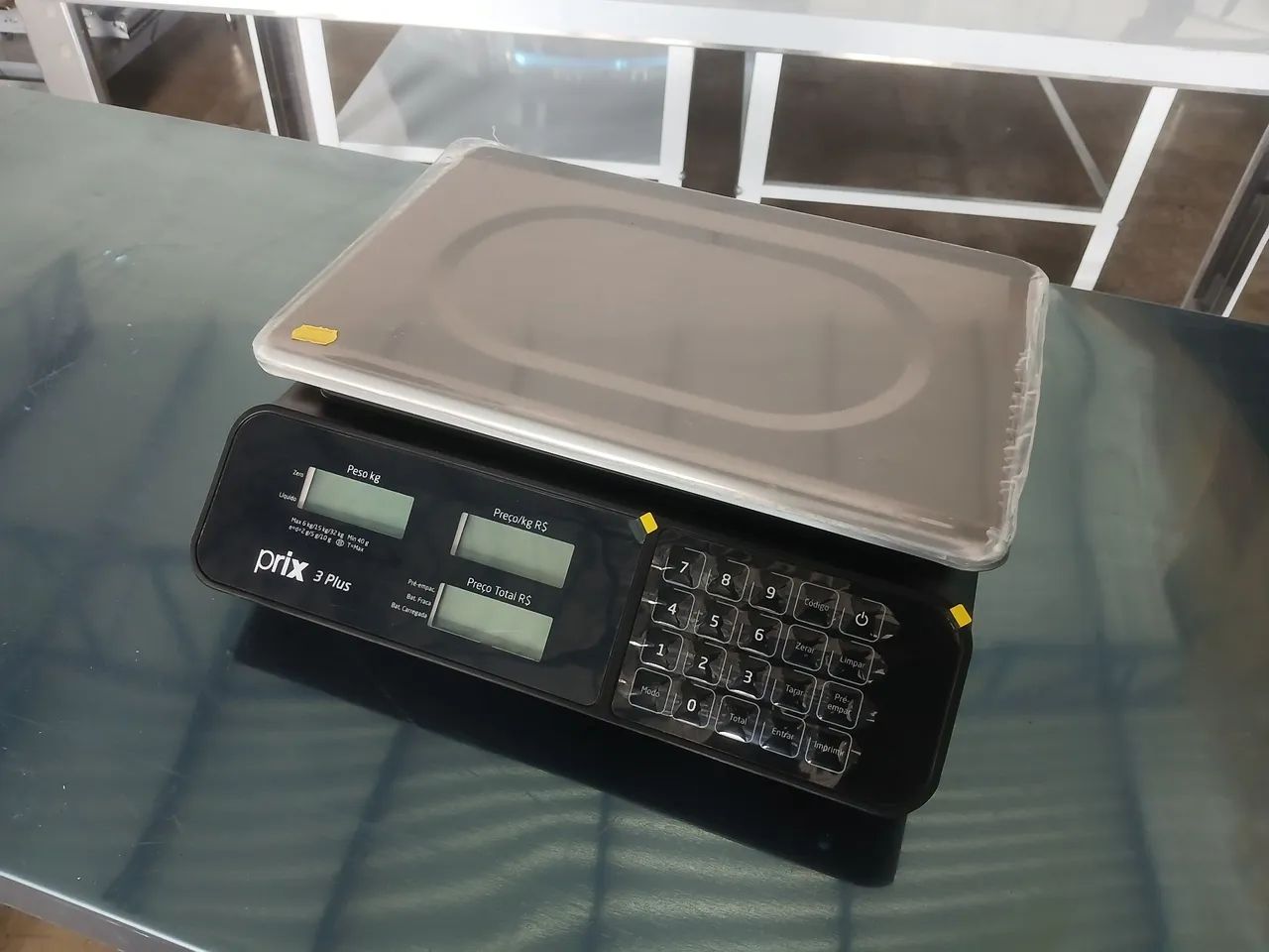 Balança Prix 3 Plus 32kg Toledo 6/15/32kg Com Bateria Preto - Foto 2