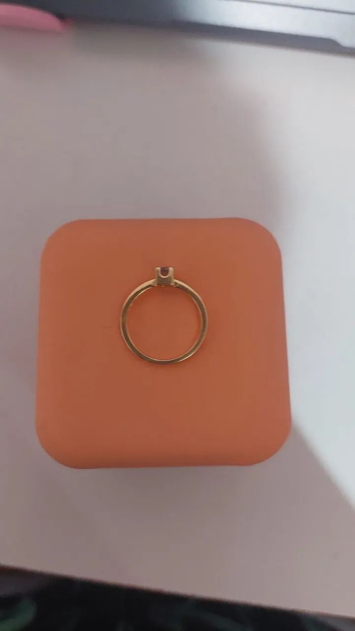Anel Vivara ouro 18k com diamante 0,13 CT  - Foto 4