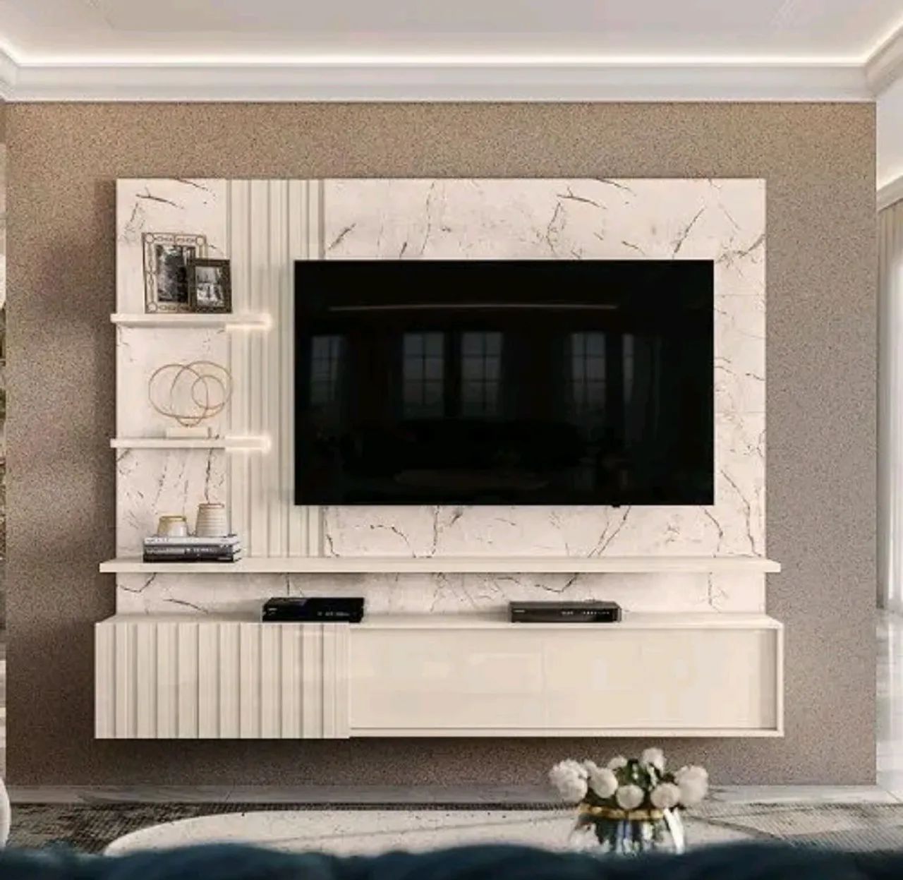 Painel para TV com design moderno e elegante