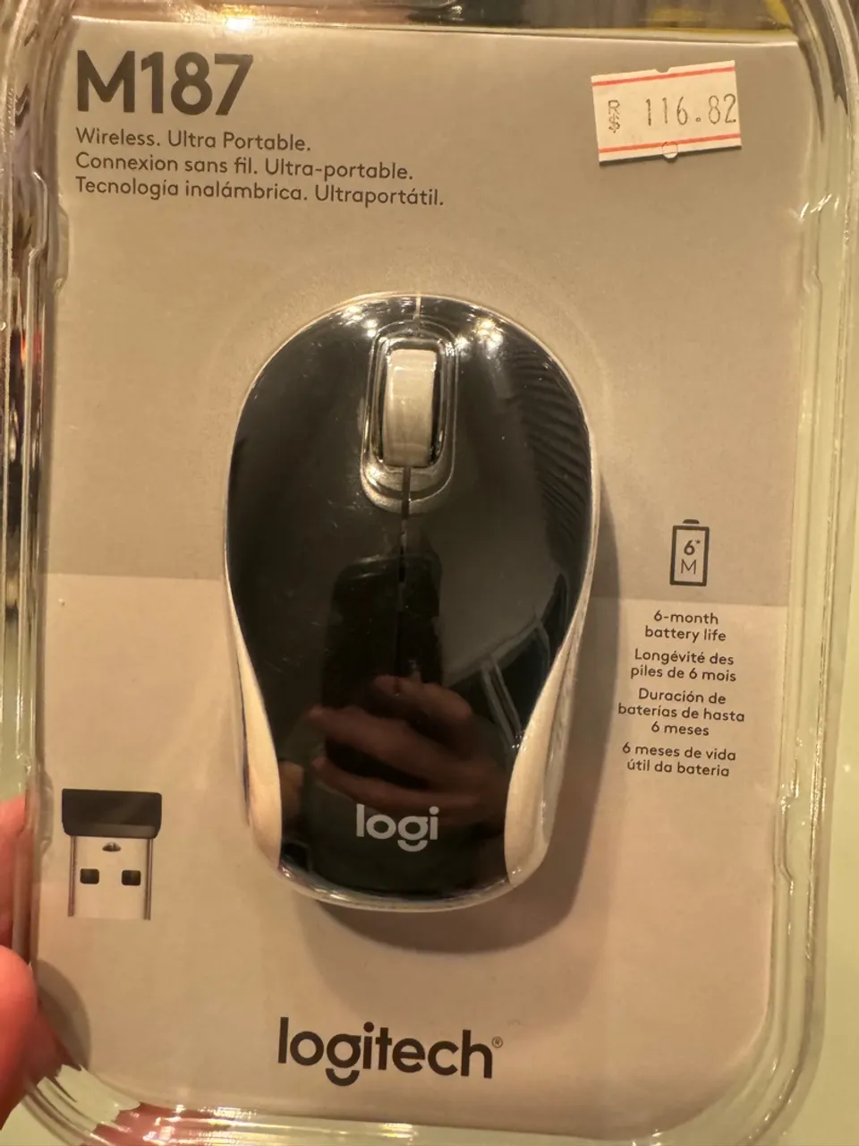 Mouse sem fio novo