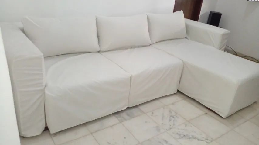 Sob medida, Capa para seu sofá. Vc escolhe o tecido e cor. Para todos os modelos.  - Foto 3