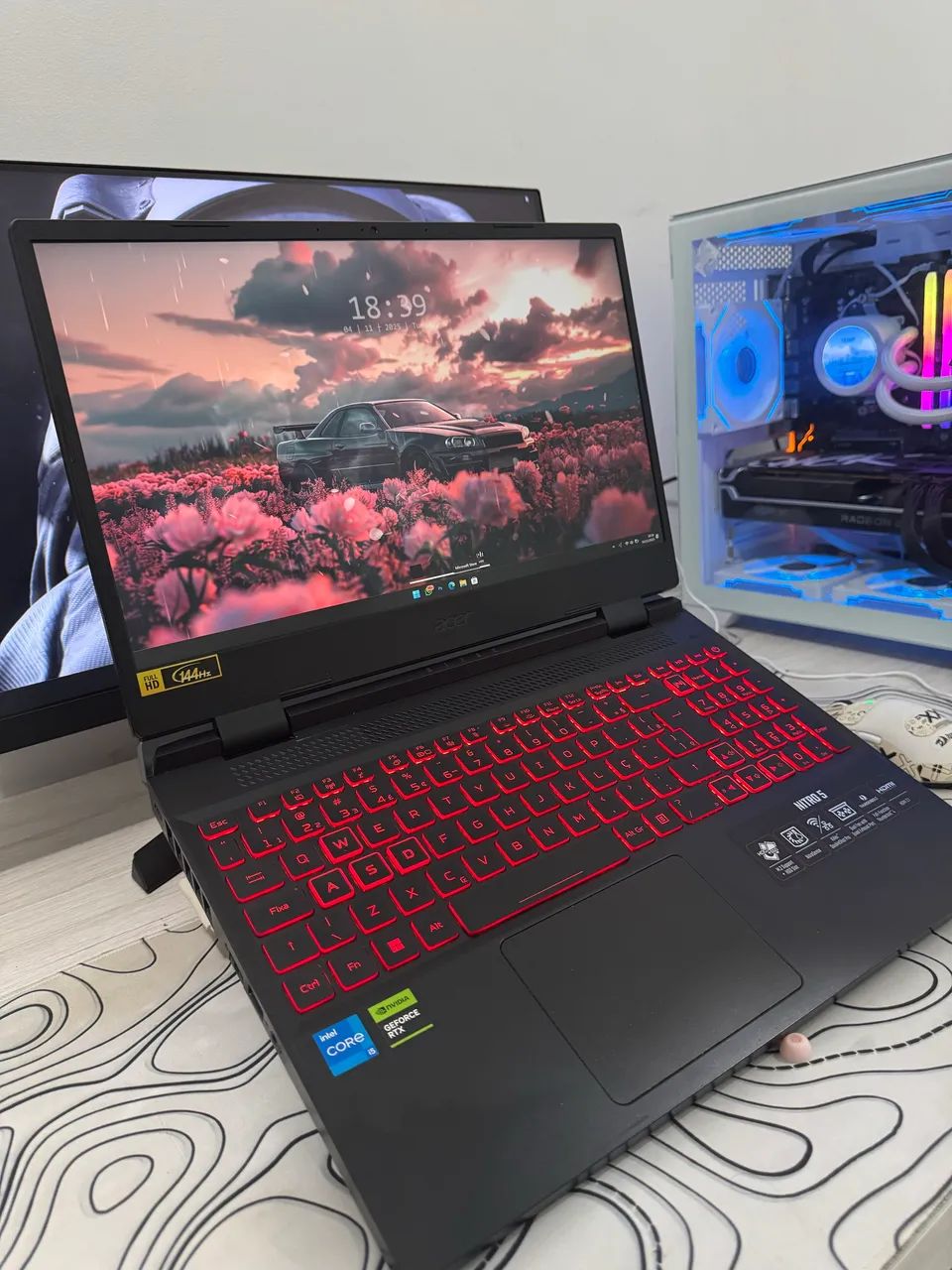 Notebook Gamer Nitro 5 24gb RAM + RTX 3050 + SSD 512gb