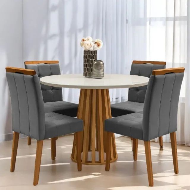 Mesa de Jantar Berlim 1,00m com 4 Cadeiras  -  Pronta Entrega! - Foto 5