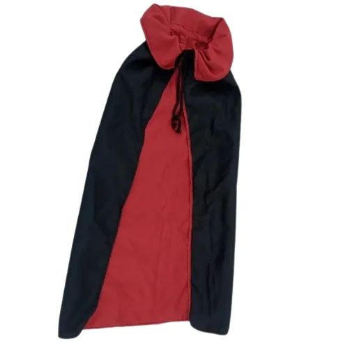CAPA DE FANTASIA INFANTIL REVERSIVEL - VAMPIRO OU MAGO - USADO 