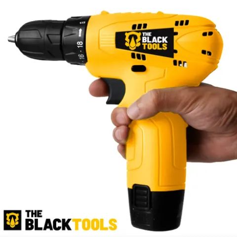 Parafusadeira Furadeira The Black Tools TB12A 3/8 a Bateria Frequência 60H - Foto 3