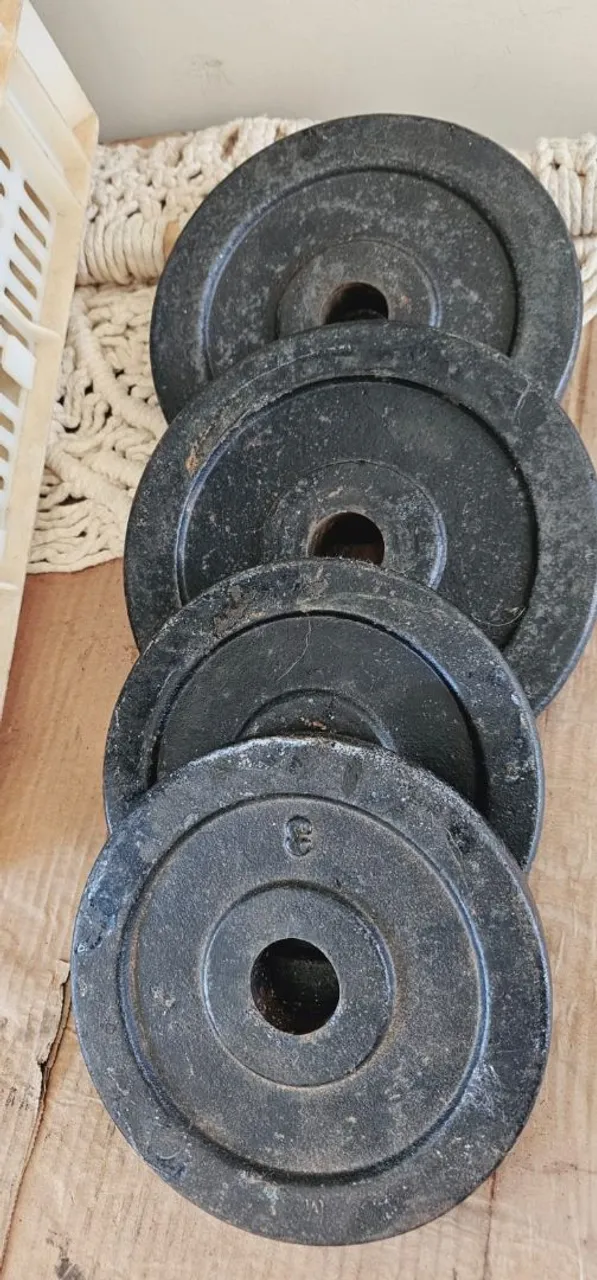 Anilhas de Ferro para Musculação - Diversos Pesos