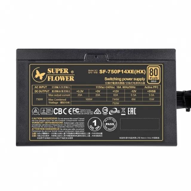 Fonte ATX Super Flower LEGION HX 750W, 80 Plus GOLD e PFC Ativo (Entrega GRÁTIS)  - Foto 4