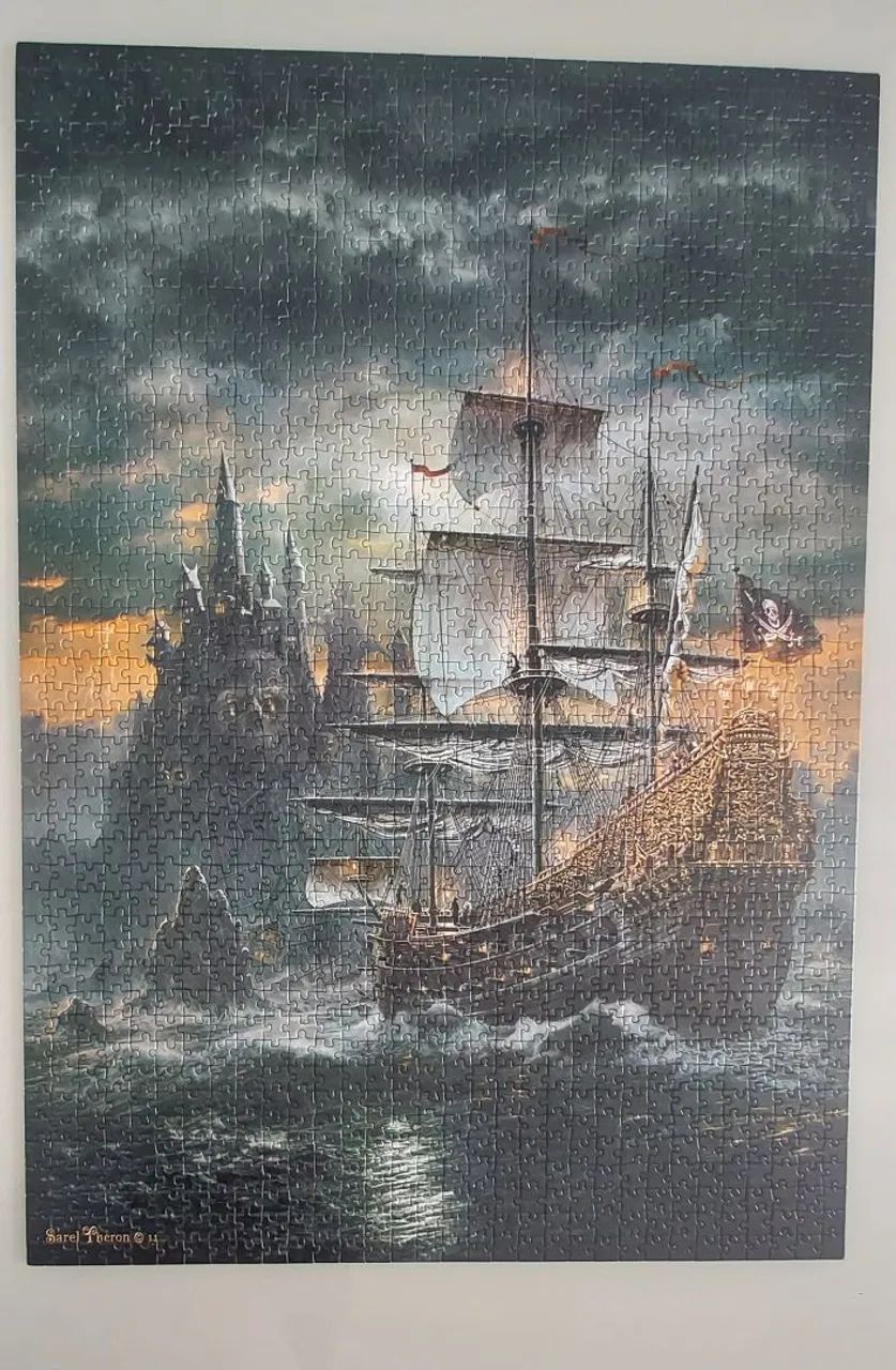 Quebra- Cabeça Clementoni 1500 peças, The Pirate Ship. - Foto 2