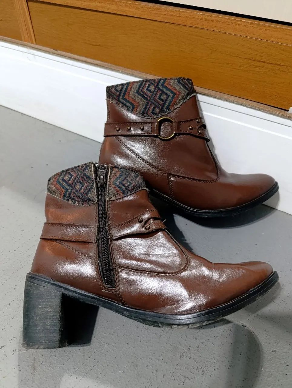Botas de couro 