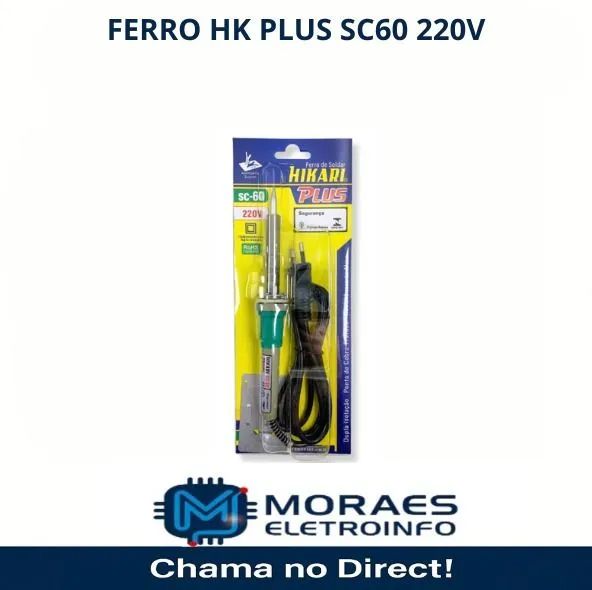 Ferro de solda Hikari HK plus SC 60 