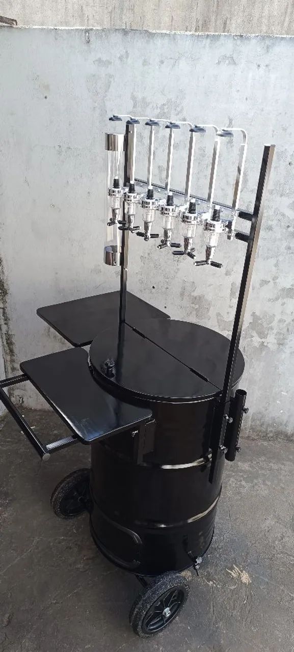 Carrinho tambor de drinks térmico 90 litros 