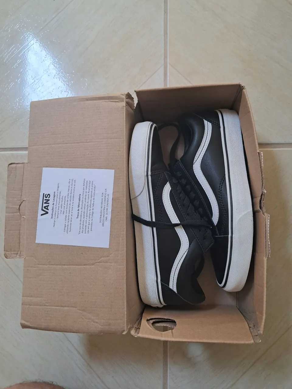 Tênis Vans Old Skool Preto e Branco