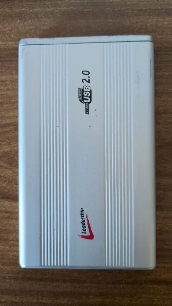 Case externa USB 2.0 com HD Samsung 120GB (com defeito)