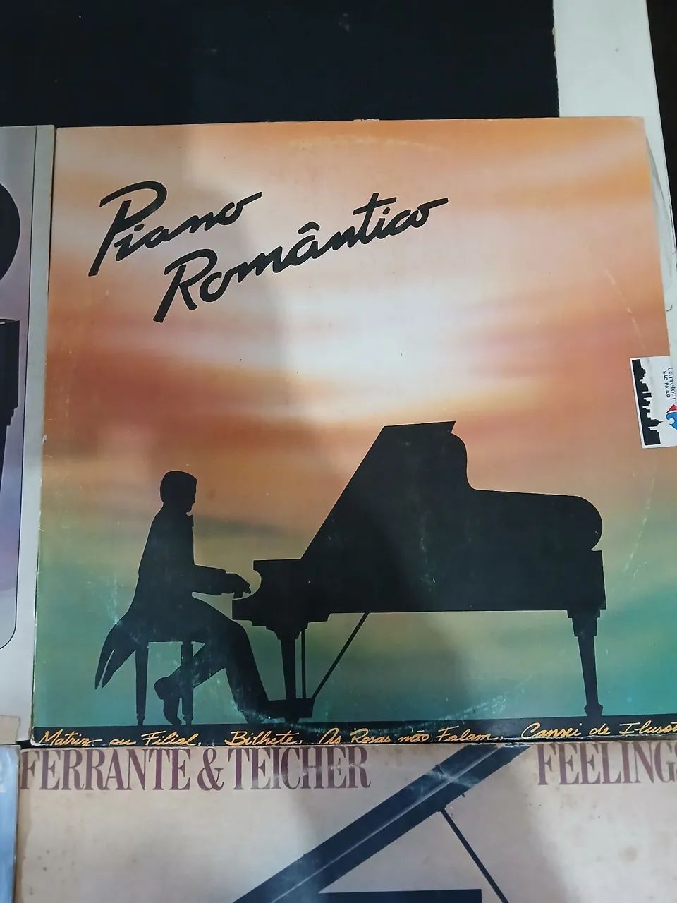Lotes de 4 Discos de Vinil Piano Romântico - Coleção - Foto 4