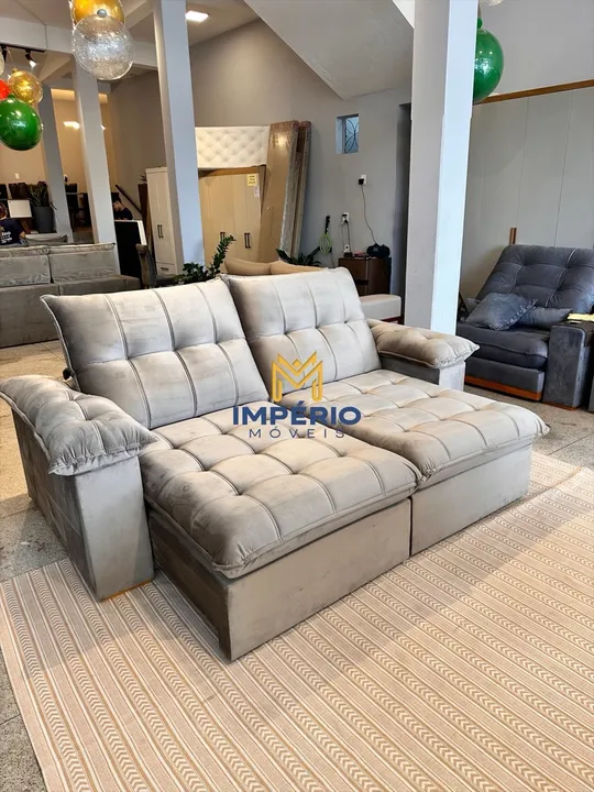 SOFÁ RETRÁTIL 2,30 METROS MOLAS ENSACADAS! 10 x R$ 299,90 ! FAZEMOS CREDIÁRIO
