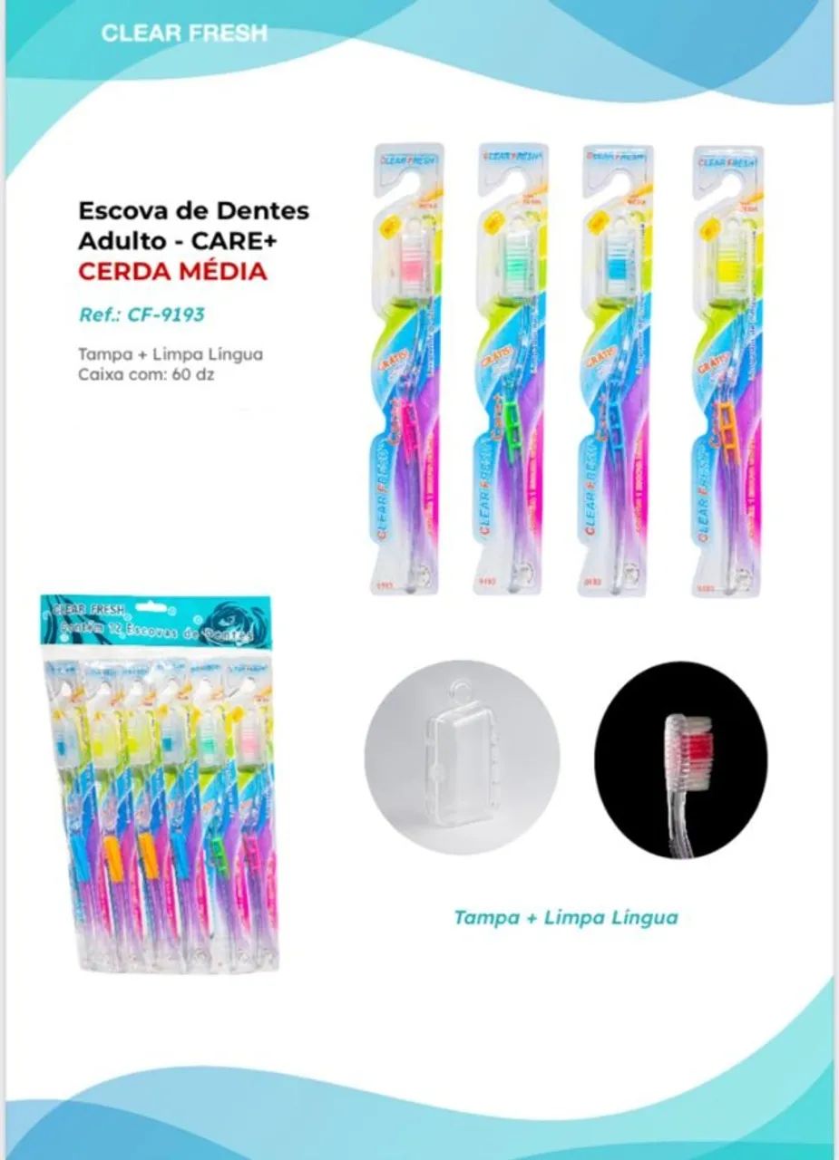 Dúzia de Escova de Dente 12und ATACADO 