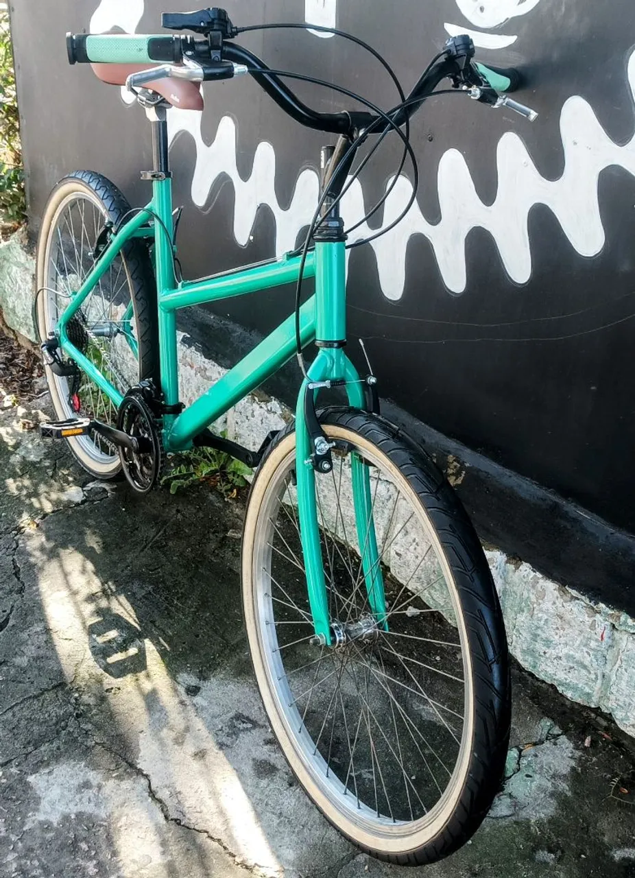 12X 58 SEM JUROS Bicicleta Caloi alumínio aro 26 reformada linda <br>