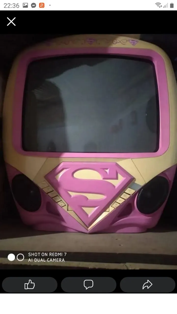 TV Superman Rosa Vintage