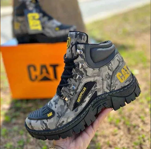 Bota Masculina Coturno Caterpillar Camuflado Adventure Caterpillar