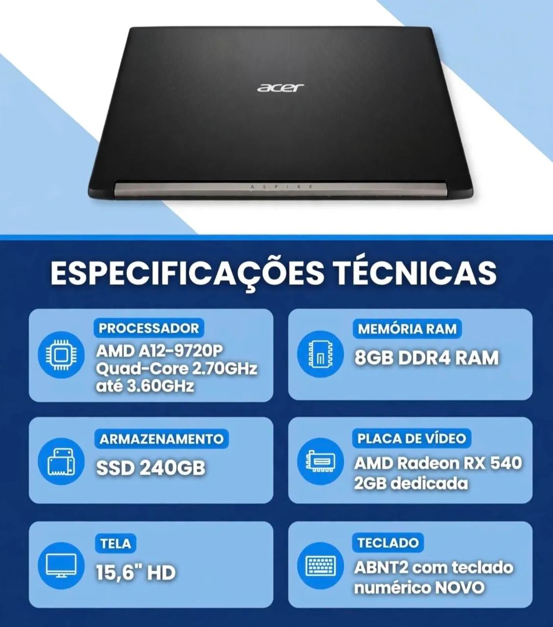 Notebook Acer ASPIRE 5 A515 41G - Foto 2