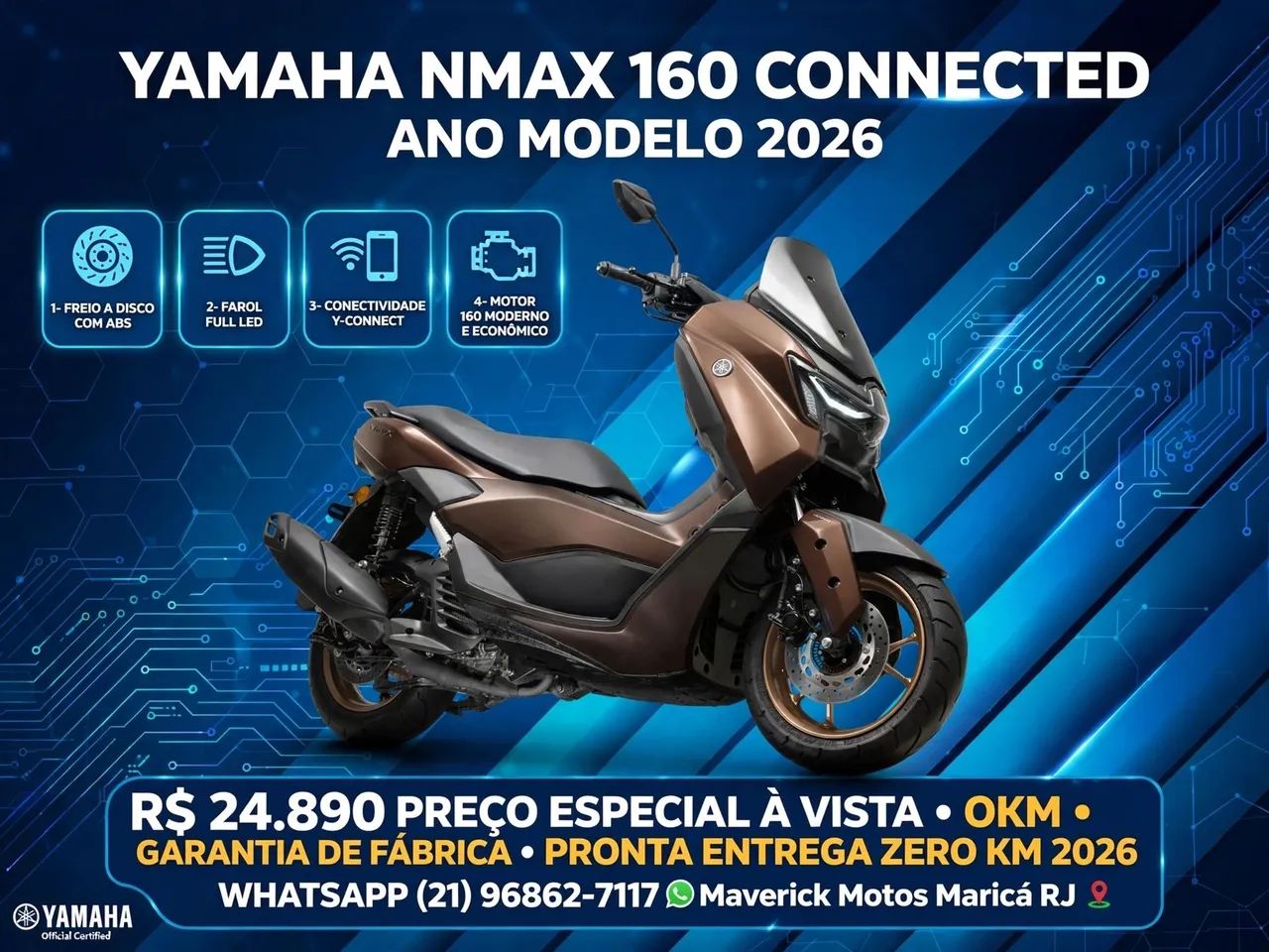 NMAX 160 2026 OKM AUTOMÁTICA  - Foto 3