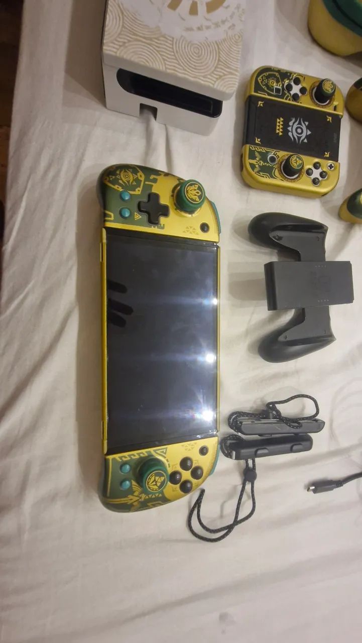 Switch OLED desbloqueado kit zelda - Foto 2