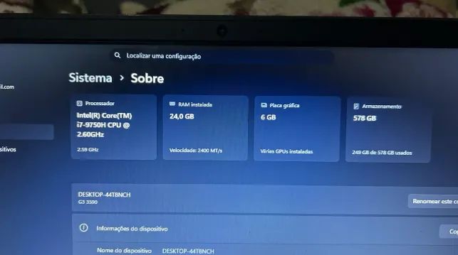Notebook gtx 1660 ti