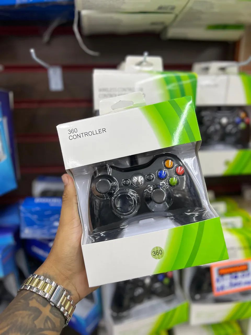 Controle Xbox 360 Com Fio 