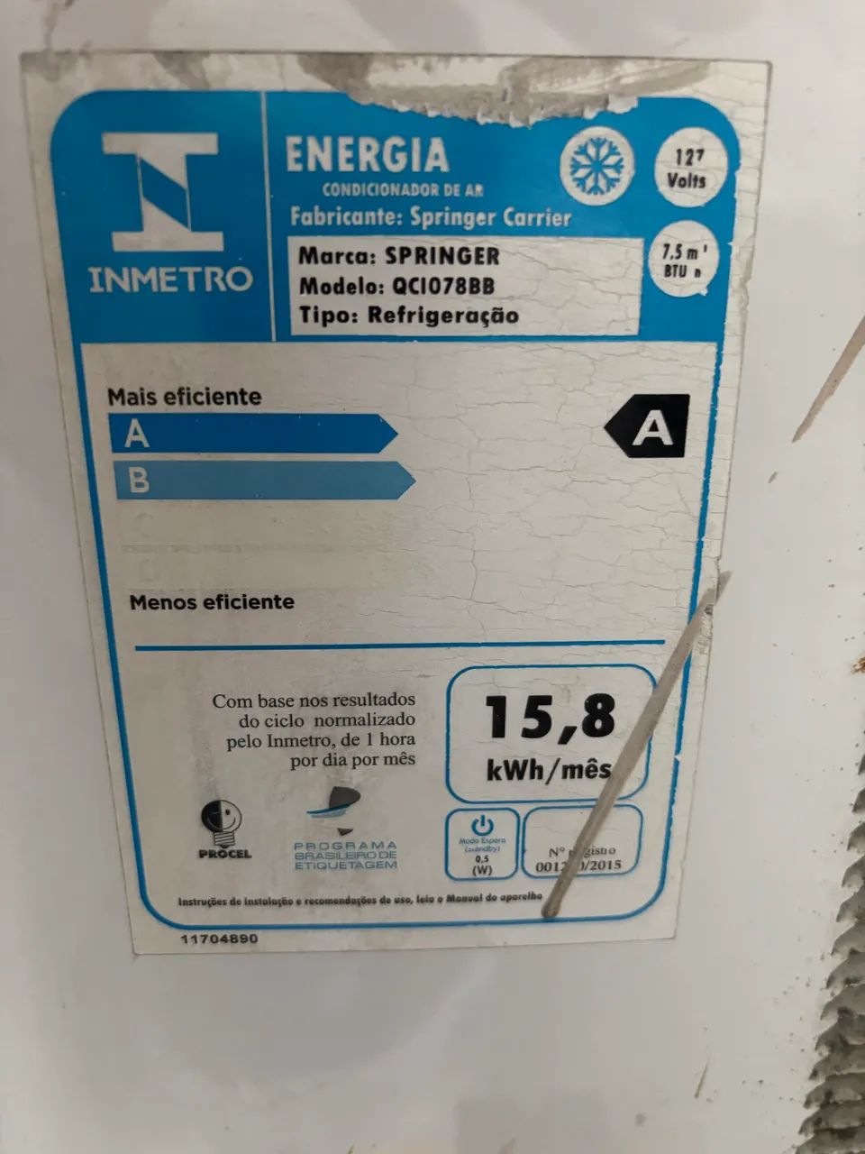 Ar Condicionado Springer 7500 - 127v - Foto 4