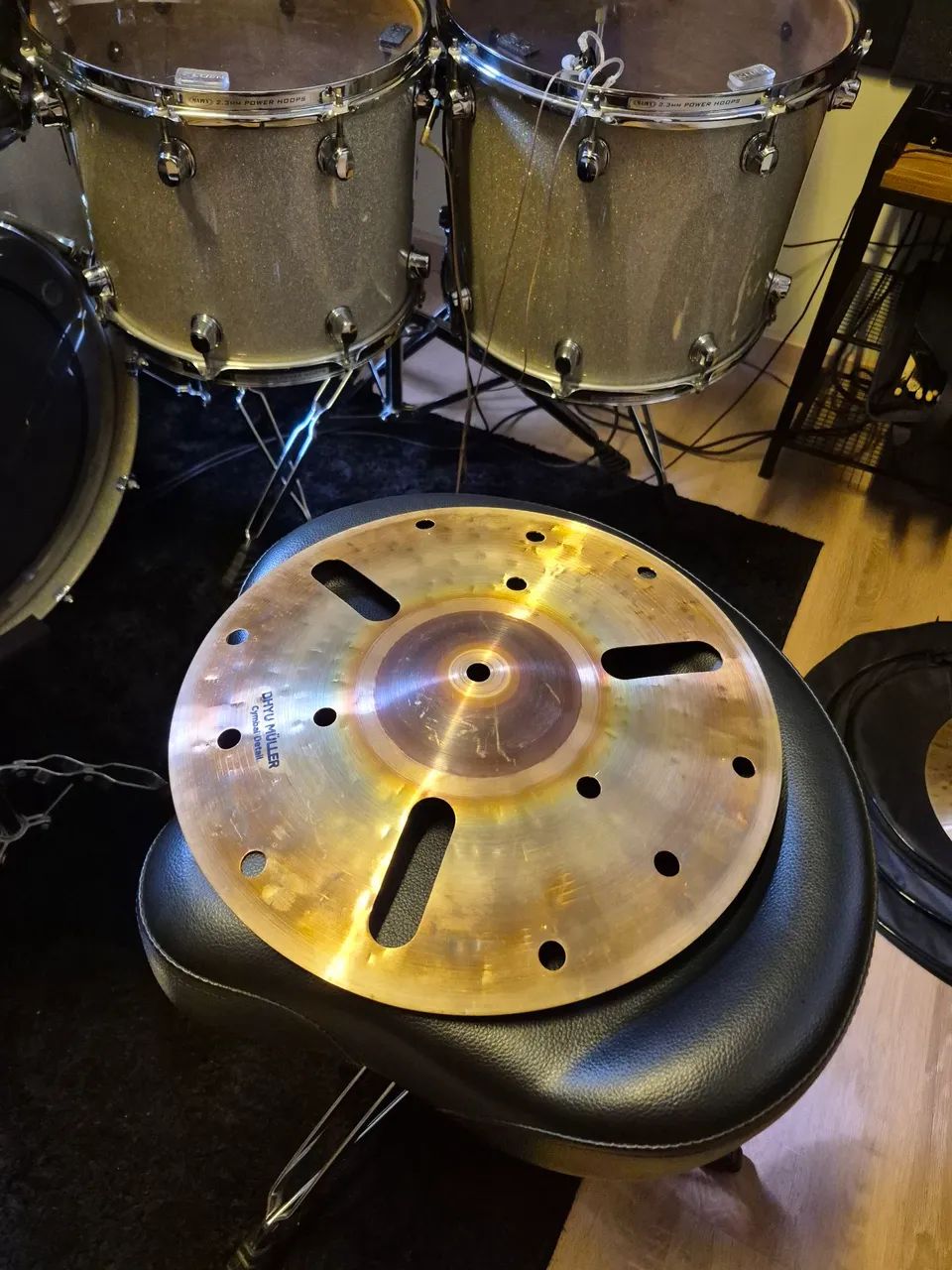 Prato Mini Crash 13" Efx em bronze B10 - Foto 2