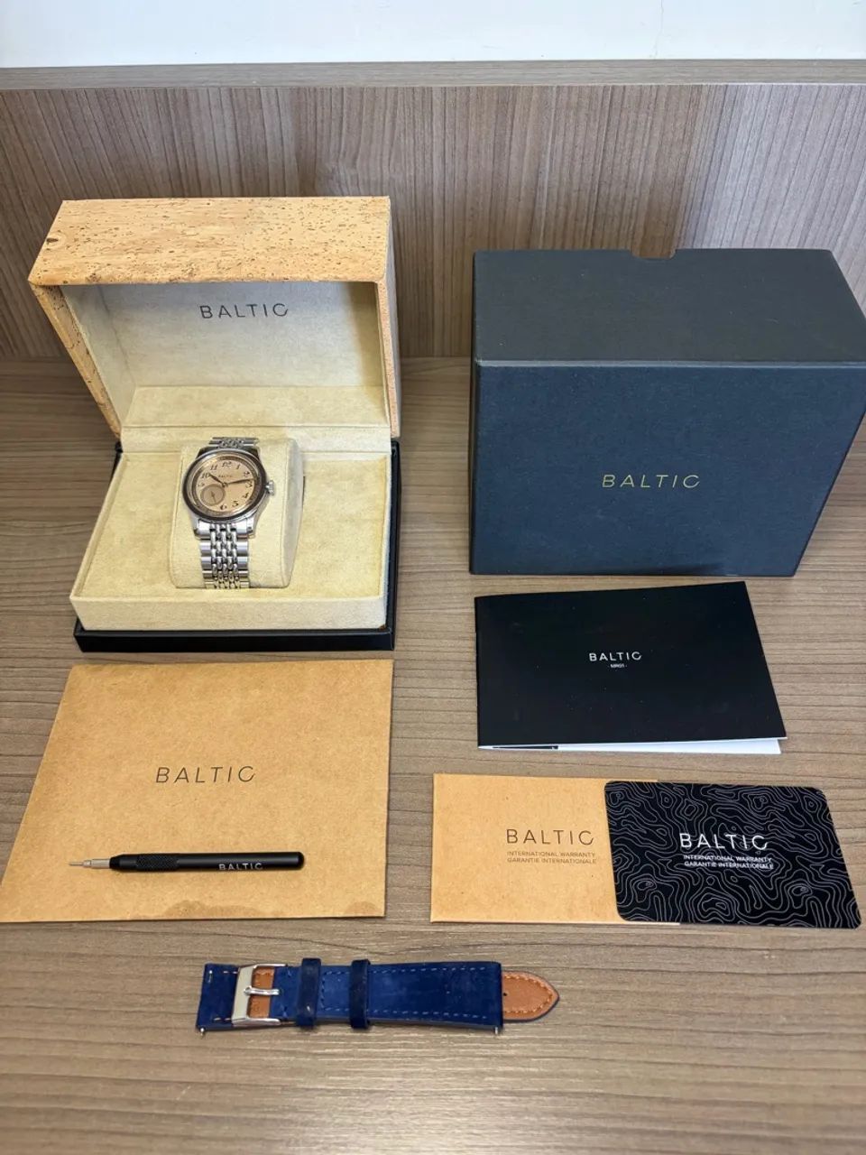Relógio Baltic MR01 automático salmão  - Foto 4
