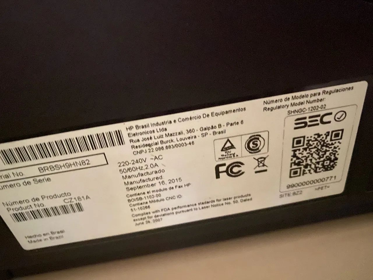 Impressora HP laserjet pro mfp M 127 fn - Foto 3