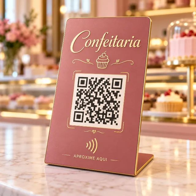 Placa Pix - Placa Google - Placa nfc - qrcode - placa wifi - Foto 3