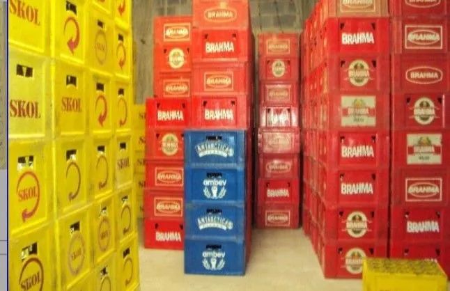 Caixa com casco de 600 ml ambev 