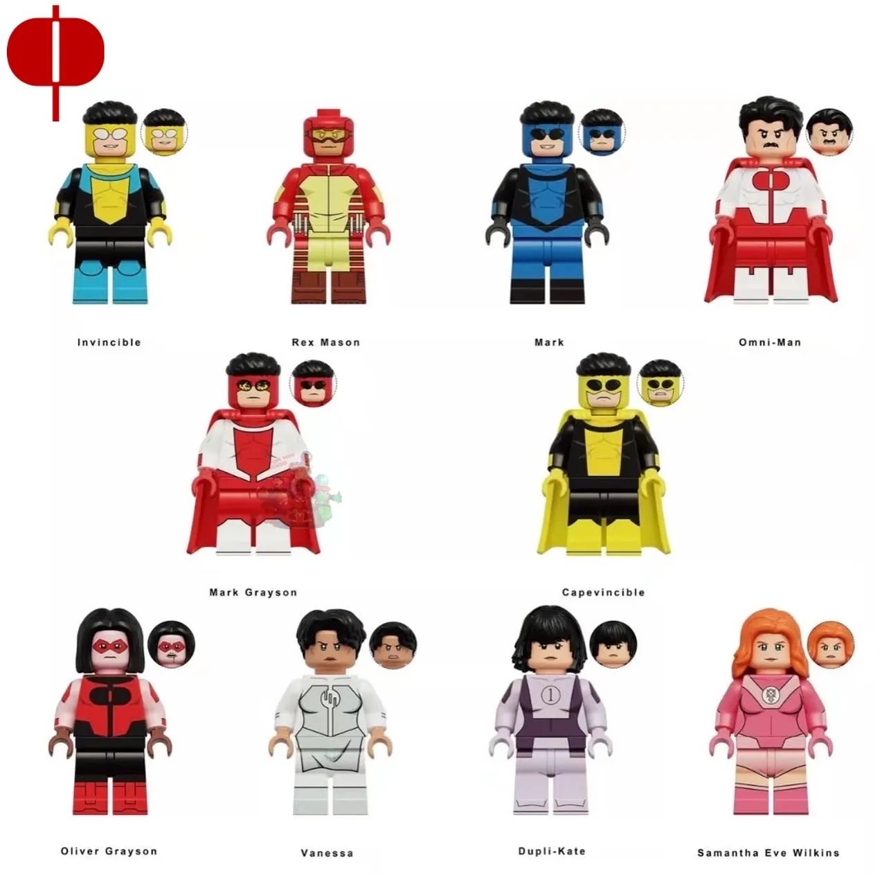 Minifiguras Invencível (Invincible) - Colecionáveis Raros