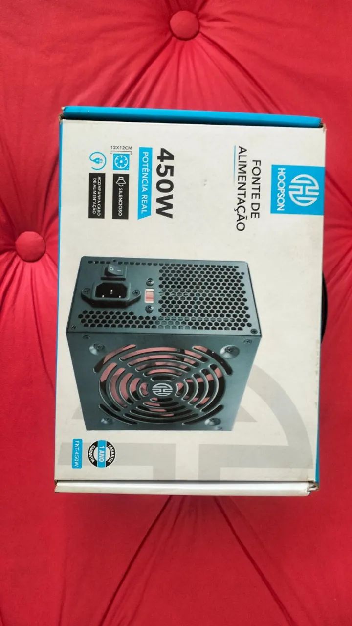 Fonte 450w Hoopson nova