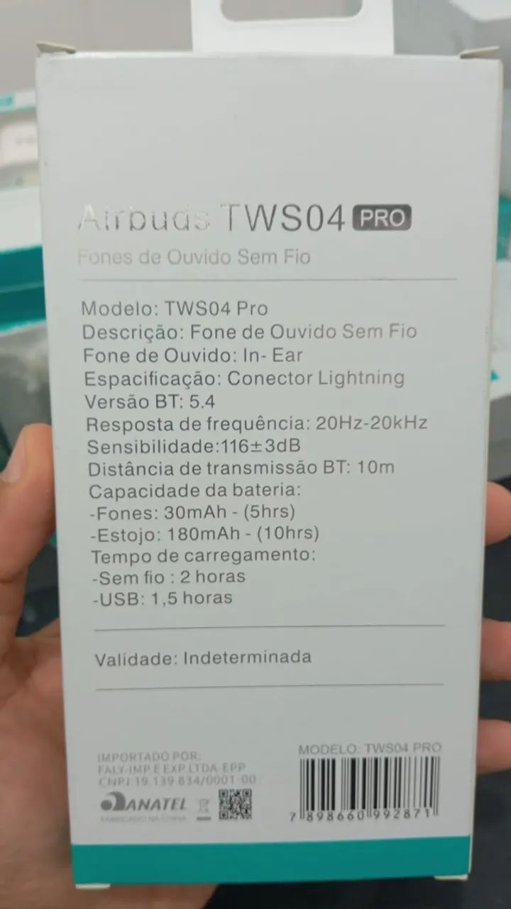 Fone Bluetooth TWS04 PRO - Foto 5