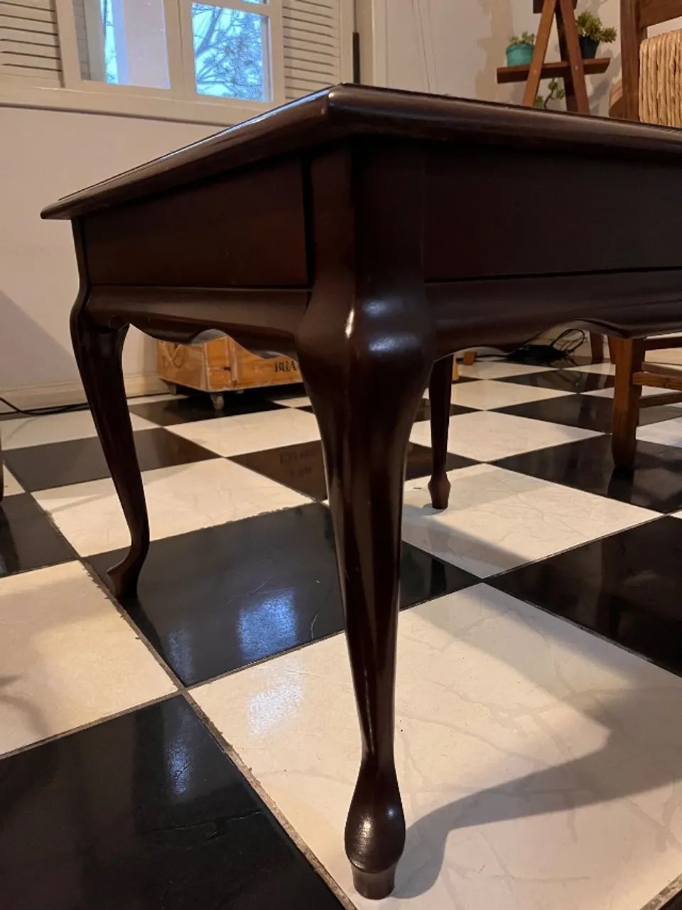 Conjunto Mesa de canto e Mesa de centro/ madeira de lei  - Foto 2