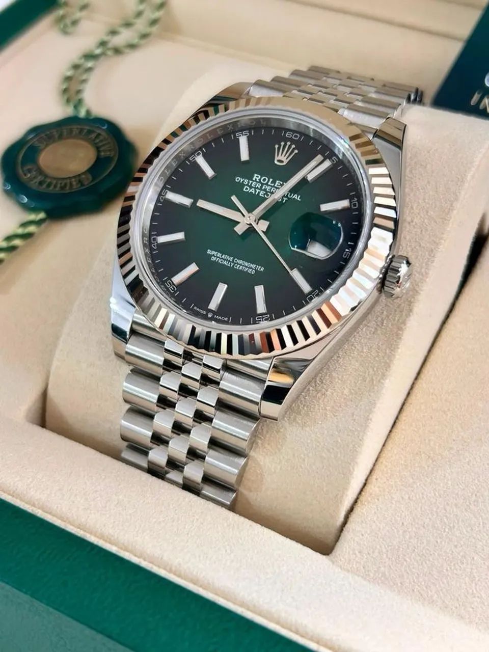 Rolex Datejust automático verde esmeralda  - Foto 2