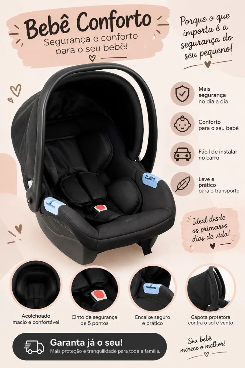 conforto para o seu bebê 