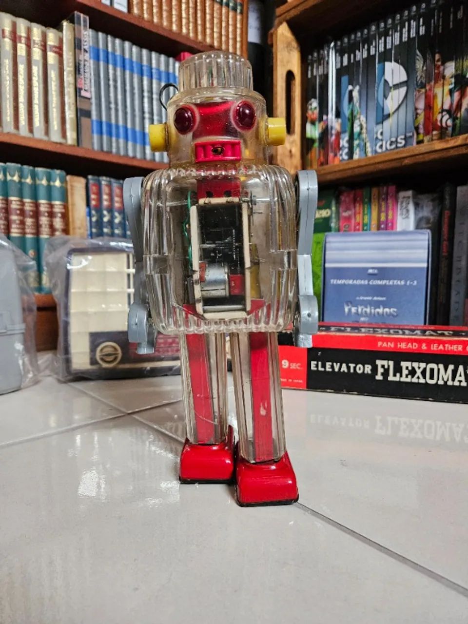 Robot Ranger Anos 60 Vintage Acrílico Transparente
