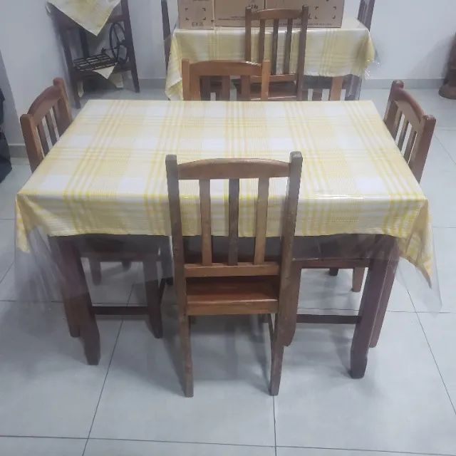 Jogo de mesa em madeira  - Foto 4