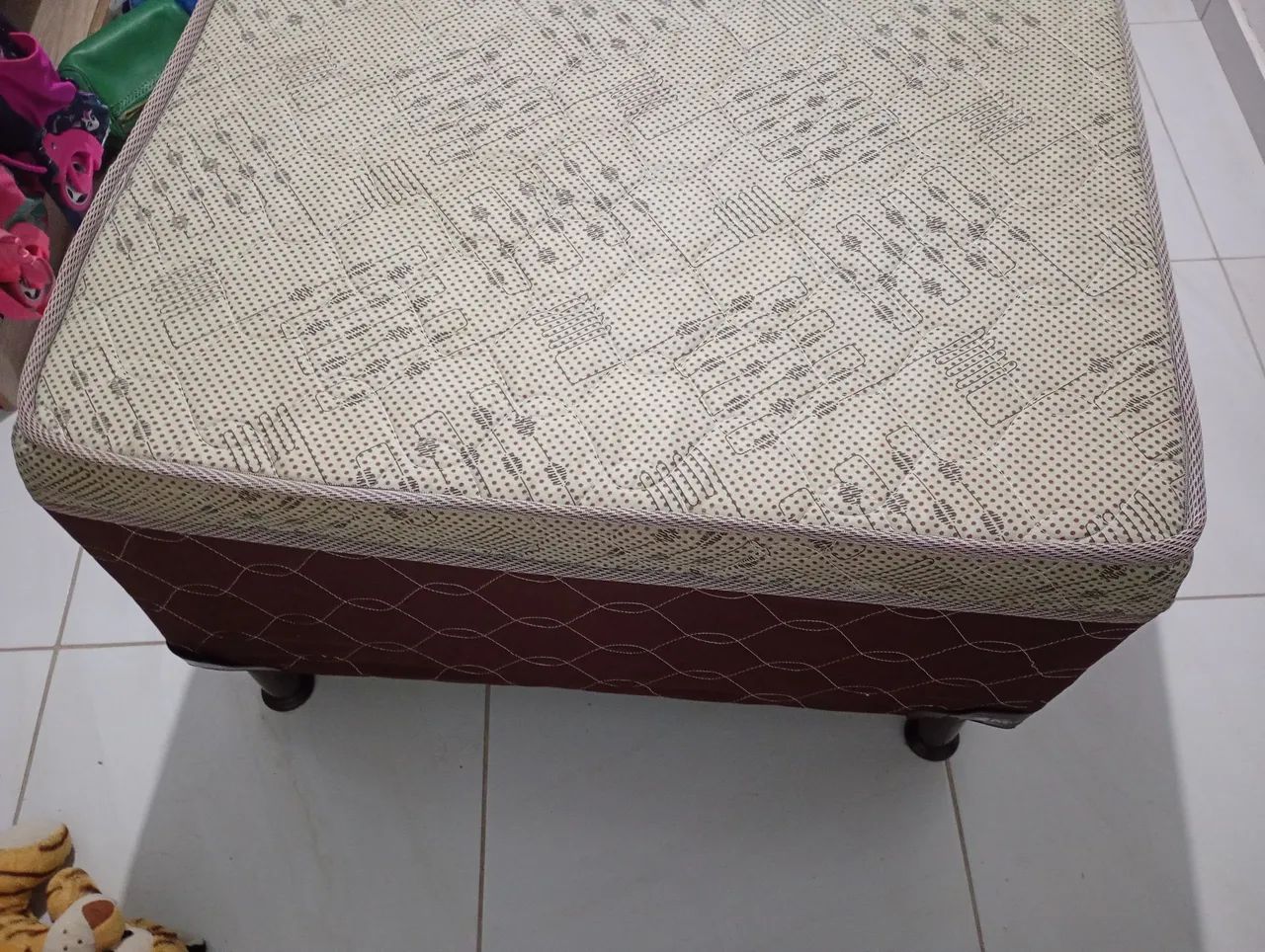 Cama box de solteiro com colchão conjugado  - Foto 5